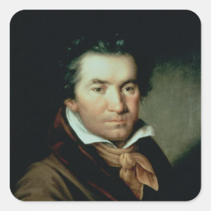 Ludwig van Beethoven Vierkante Sticker