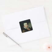 Ludwig van Beethoven Vierkante Sticker (Envelop)