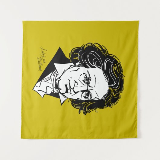 Ludwig van Beethoven Wandkleed (Voorkant (horizontaal))