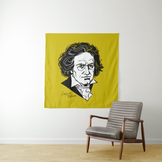 Ludwig van Beethoven Wandkleed (In situ)