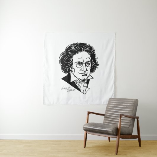 Ludwig van Beethoven Wandkleed (In situ)
