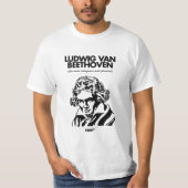 Ludwig Van Beethoven wit T-shirt (Voorkant)