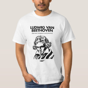 Ludwig Van Beethoven wit T-shirt