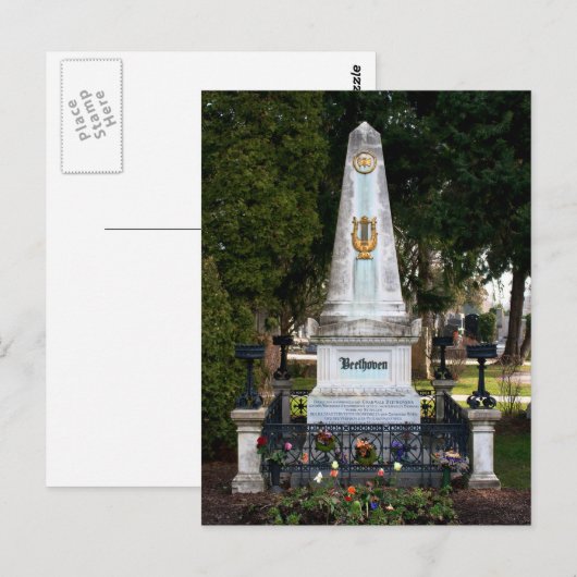 Ludwig Van Beethoven's grave Briefkaart (Voorkant / Achterkant)