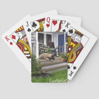 Ludwig van de Leonberger puppy Speaker Card Pokerkaarten