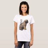 Ludwig van vrouwen de Leonberger Puppy T-Shirt (Voorkant volledig)