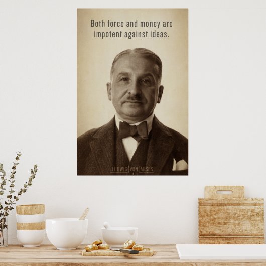 Ludwig von Mises Ideas Print (Keuken)