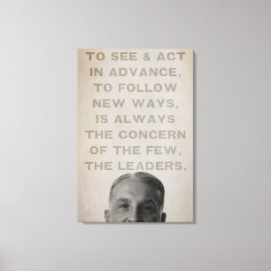 Ludwig von Mises Leaders Canvas Afdrukken