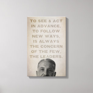 Ludwig von Mises Leaders Stretched Canvas Print