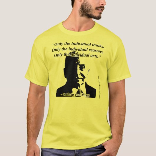 Ludwig von Mises - Menselijke actie T-shirt (Voorkant)