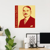 Ludwig von Mises Poster (Thuiskantoor)