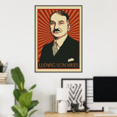 Ludwig von Mises Poster 2009 (Thuiskantoor)