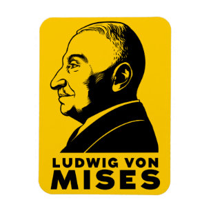 Ludwig von Mises Premium Flexi Magnet Magneet