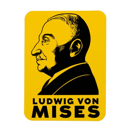Ludwig von Mises Premium Flexi Magnet Magneet (Verticaal)