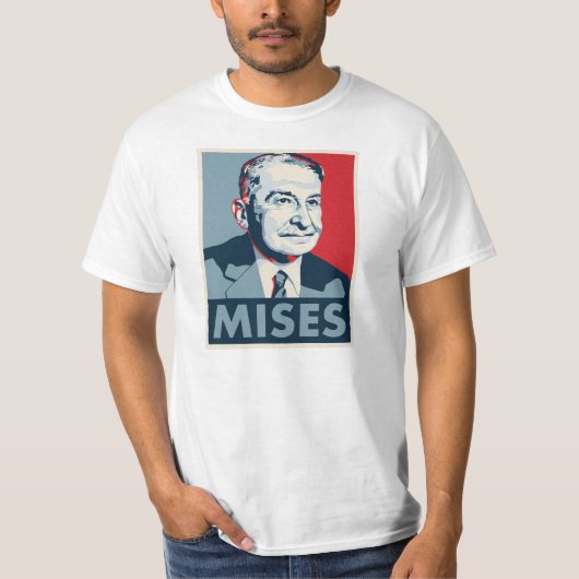 Ludwig von Mises T-shirt (Voorkant)