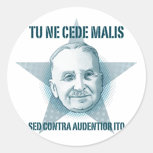 Ludwig von Mises - Tu Ne Cede Malis Sticker (Voorkant)