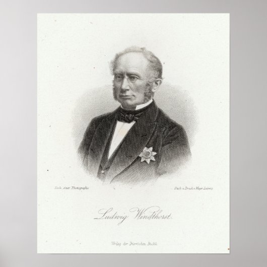 Ludwig Windthorst Poster (Voorkant)
