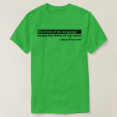 Ludwig Wittgenstein citaat 2 T-shirt (Design voorkant)
