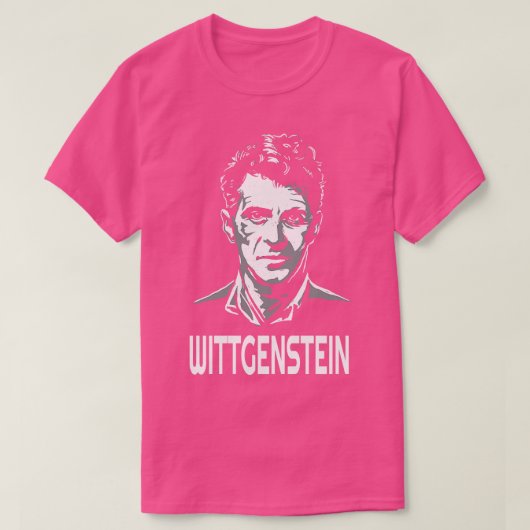 Ludwig Wittgenstein Oostenrijks filosoof T-shirt (Design voorkant)
