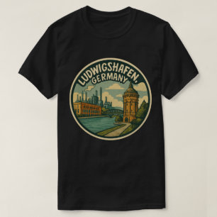 Ludwigshafen Duitsland Stad Kunst T-shirt