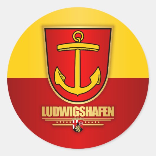 Ludwigshafen Ronde Sticker (Voorkant)