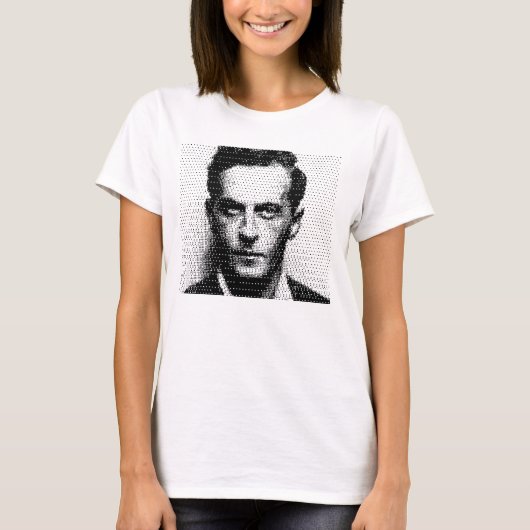 Ludwik Wittgenstein raster portrait T-shirt (Voorkant)