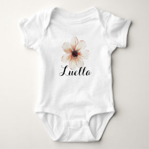 Luella Naam Baby Meisjes Onthullen Pasgeboren Roze Romper