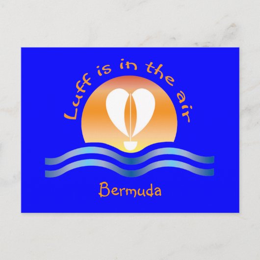 Luffers Sunset_Luff in air Bermuda briefkaart (Voorkant)