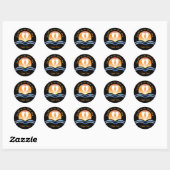 Luffers Sunset_Luff is in de lucht Cape Cod Ronde Sticker (Vel)