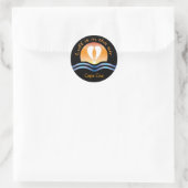 Luffers Sunset_Luff is in de lucht Cape Cod Ronde Sticker (Tas)