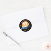 Luffers Sunset_Luff is in de lucht Cape Cod Ronde Sticker (Envelop)