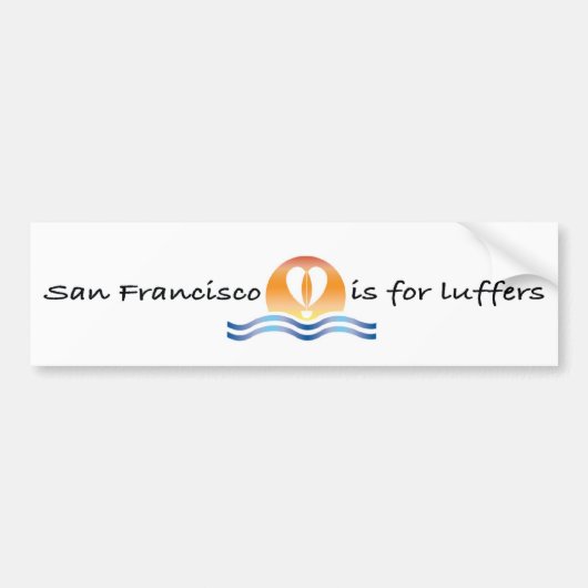 Luffers Sunset_San Francisco bumper sticker (Voorkant)