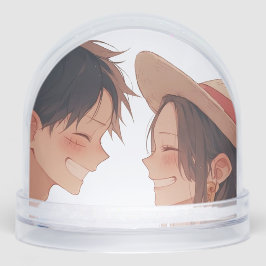 Luffy & Boa Hancock Anime Snow Globe Sneeuwbol