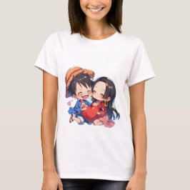 Luffy & Boa Hancock Dames T-Shirt