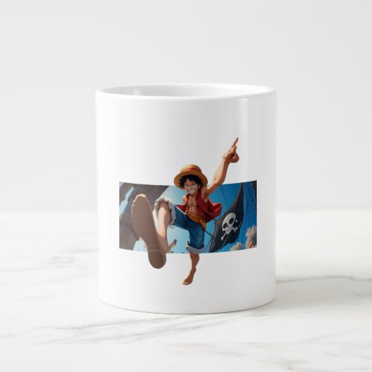 Luffy en de Piraat Grote Koffiekop (Voorkant)