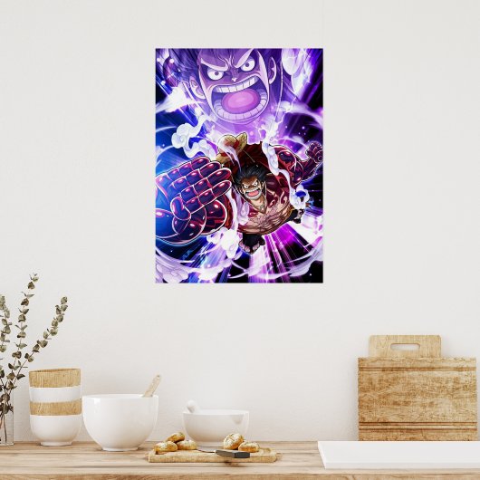 Luffy Gear 4th Poster (Keuken)