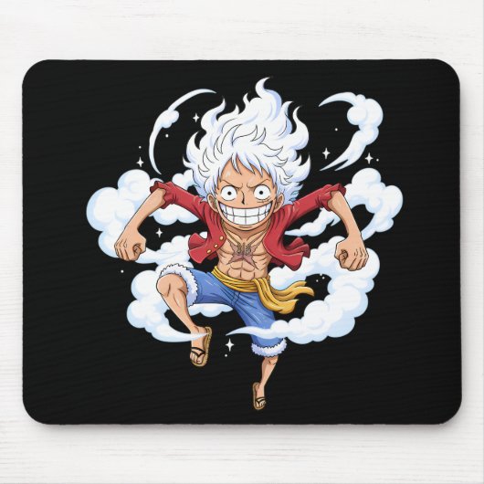 Luffy Gear 5 Chibi Anime Muismat (Voorkant)