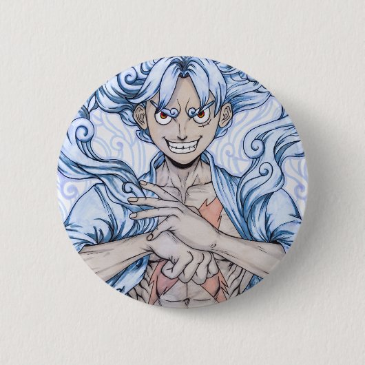 Luffy Gear 5 Ronde Button 5,7 Cm (Voorkant)