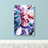 Luffy Versnelling 5 Bevrijding Canvas Afdruk (Insitu (Houten vloer))