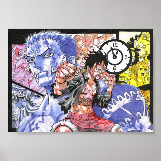 luffy vs katakuri poster (Voorkant)