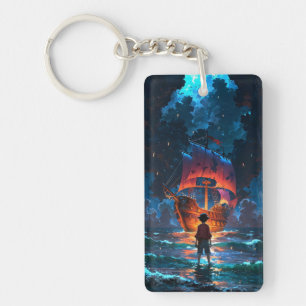 Luffy's Reis: De Grote Avontuur Sleutelhanger