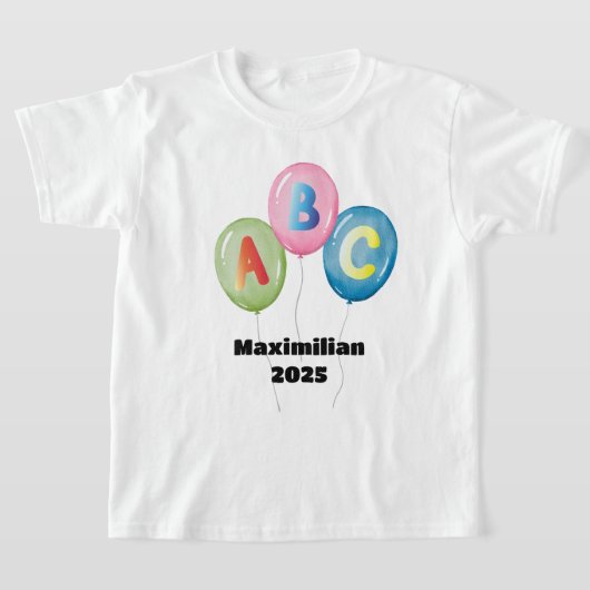 Luftballons ABC bunt - Schulkind 2026 | T-shirt (Laagn)