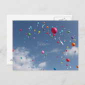 Luftballons Briefkaart (Voorkant / Achterkant)