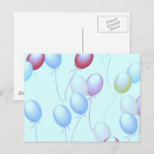 Luftballons Briefkaart (Voorkant / Achterkant)