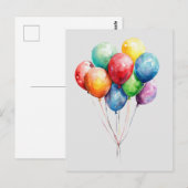 Luftballons Briefkaart (Voorkant / Achterkant)