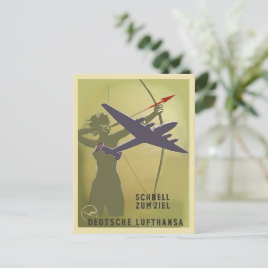 Lufthansa 1937 briefkaart (Staand voorkant)