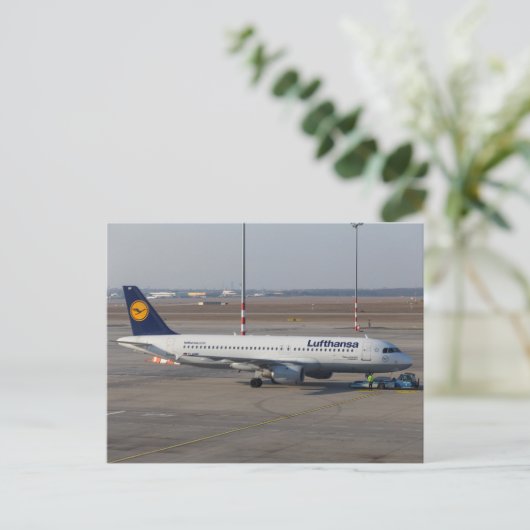 Lufthansa A320-211 Briefkaart (Staand voorkant)