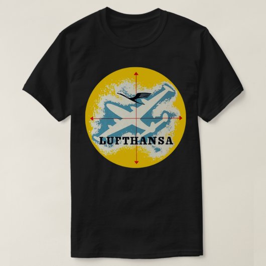 Lufthansa op alle punten t-shirt (Design voorkant)