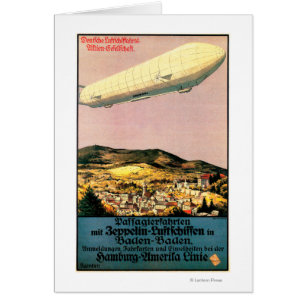 Luftschiff Zeppelin Luchthaven over het Poster van