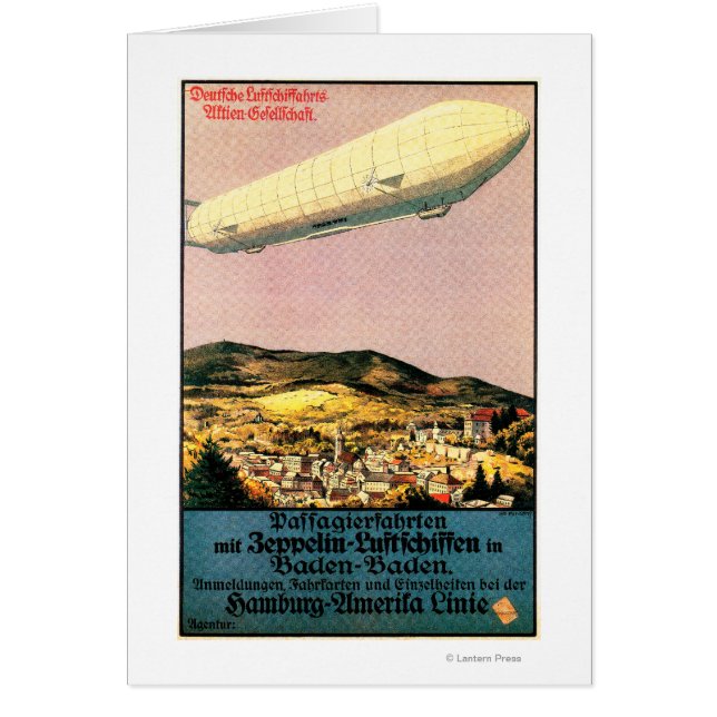Luftschiff Zeppelin Luchthaven over het Poster van (Voorkant)